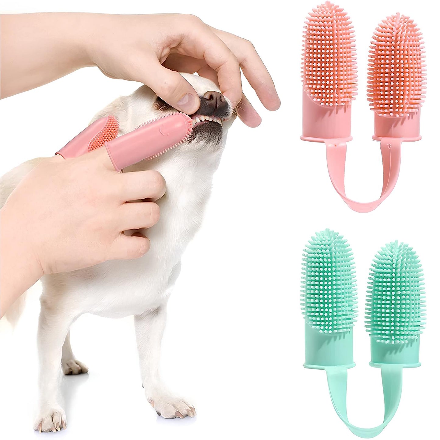 Dog Silicone Finger Toothbrush - Homevalley.co.uk