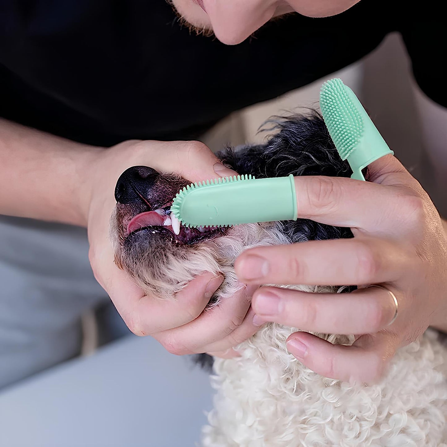 Dog Silicone Finger Toothbrush - Homevalley.co.uk