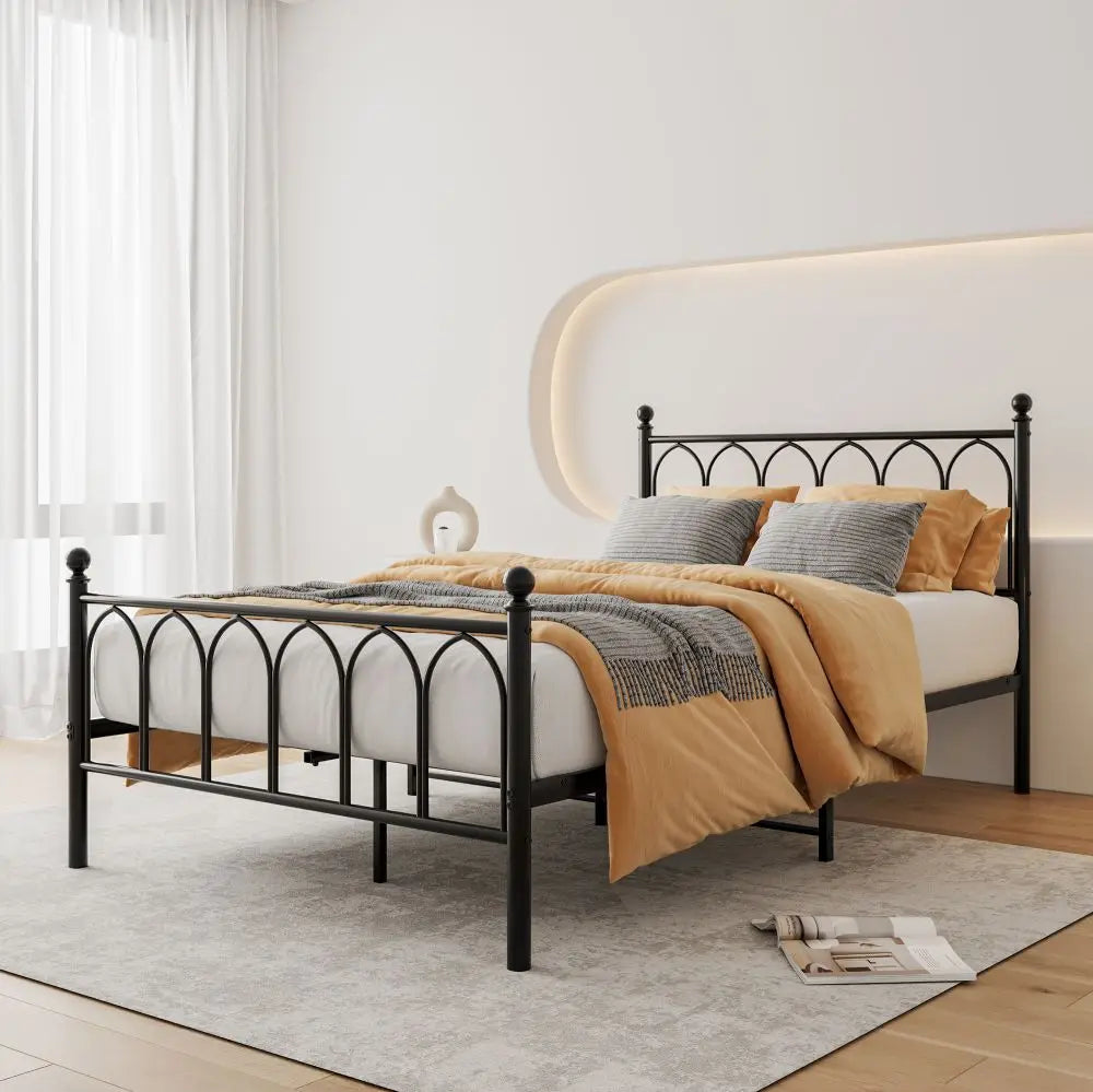Double Metal Bed Frame to fit 120 x 200cm Mattress - Homevalley.co.uk