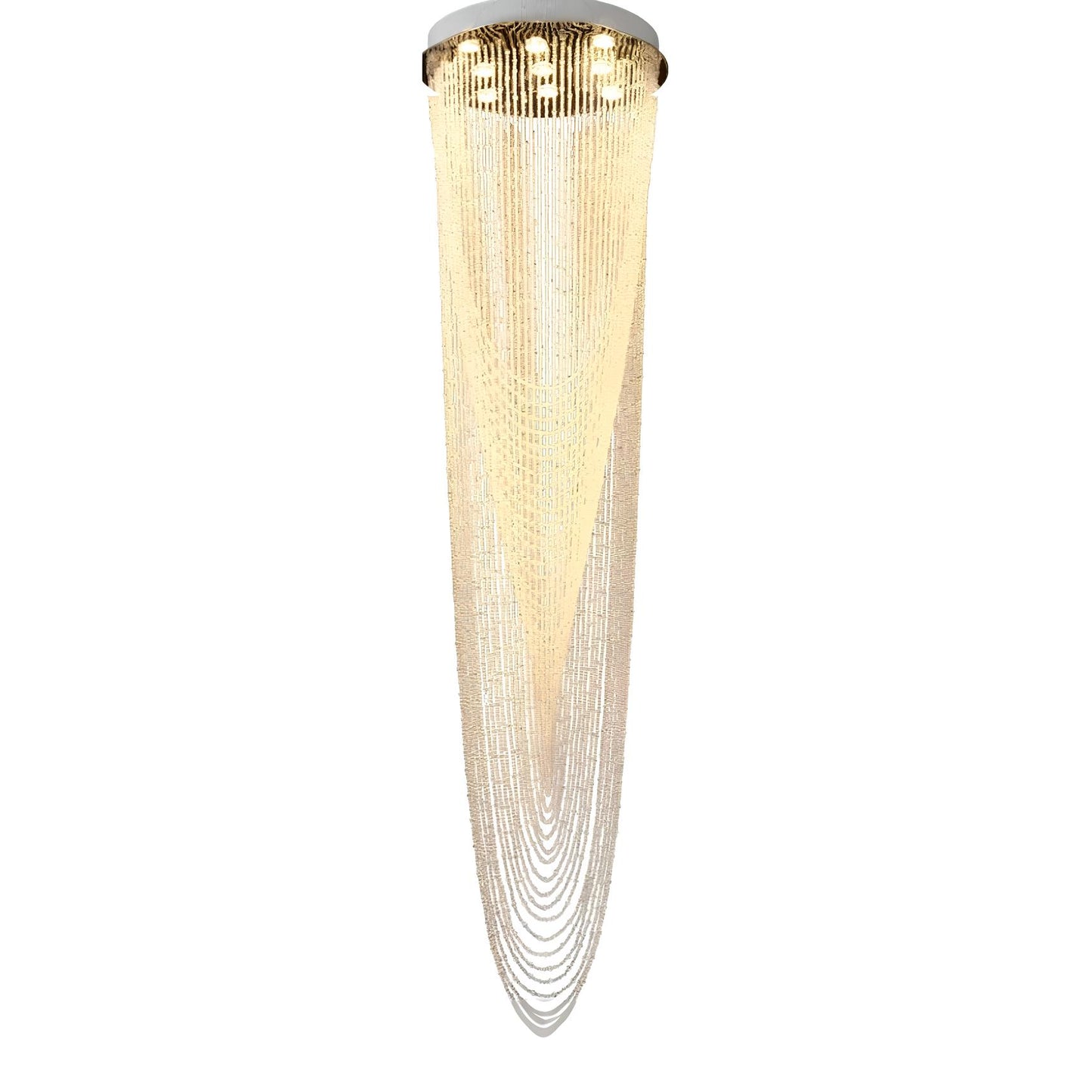 Duplex Crystal Staircase Chandelier - Homevalley.co.uk