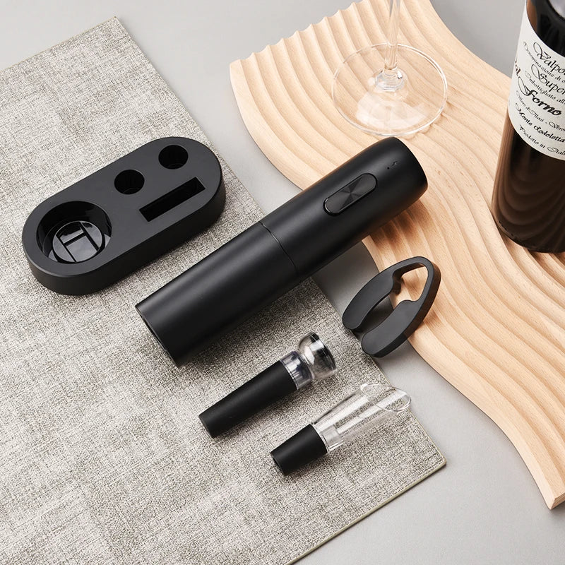 Electric Automatic Rechargeable Wine Bottle Opener with Charging Base - Homevalley.co.uk
