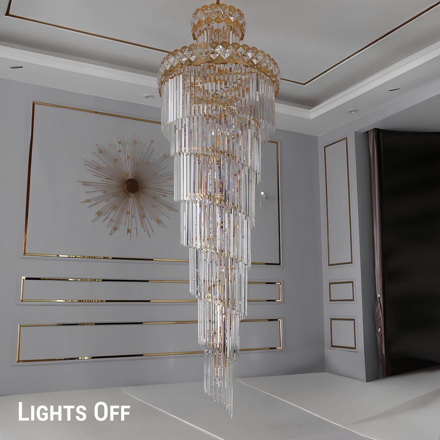 Exquisite Luxury Staircase Crystal Chandelier - Homevalley.co.uk