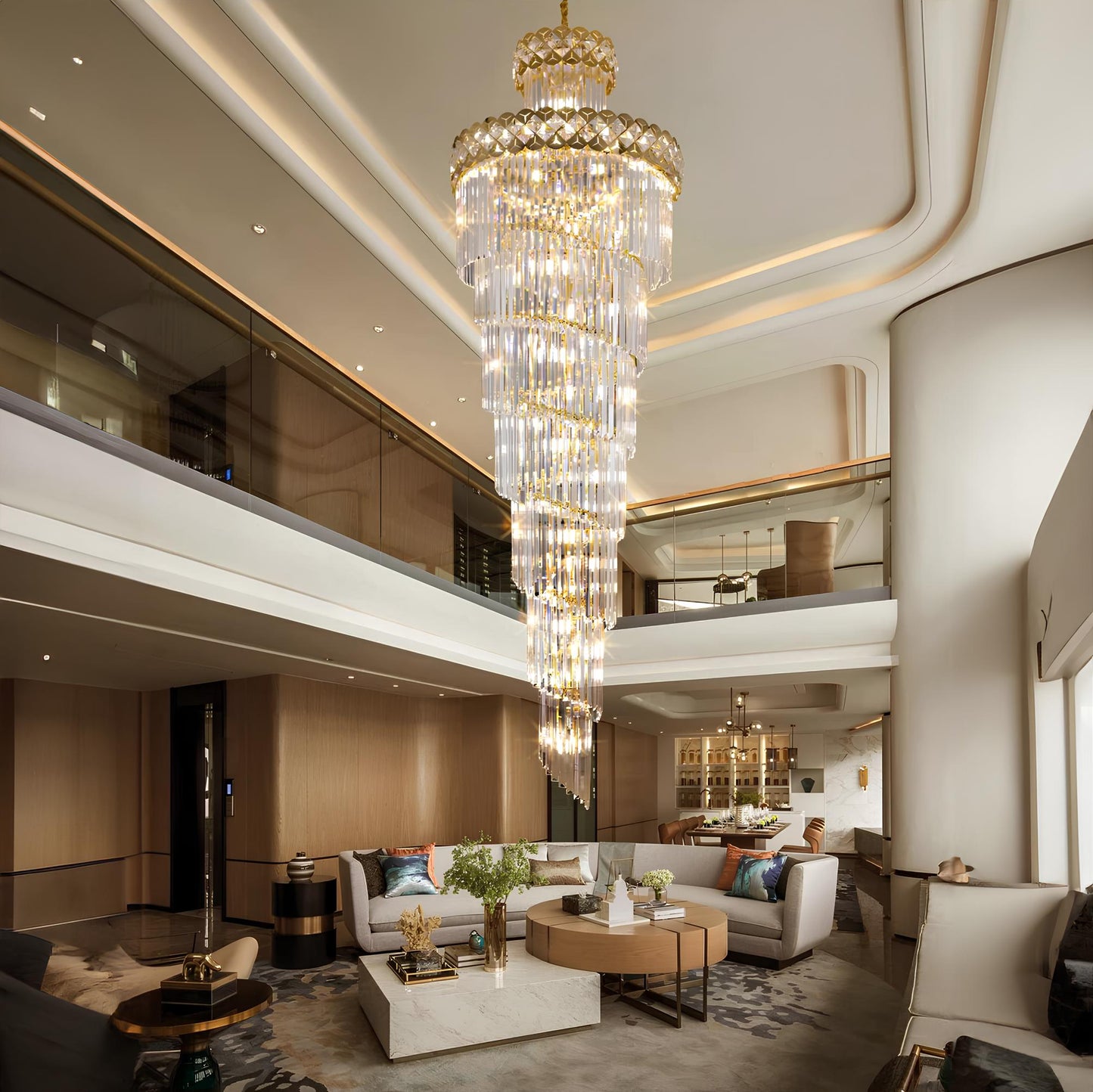 Exquisite Luxury Staircase Crystal Chandelier - Homevalley.co.uk