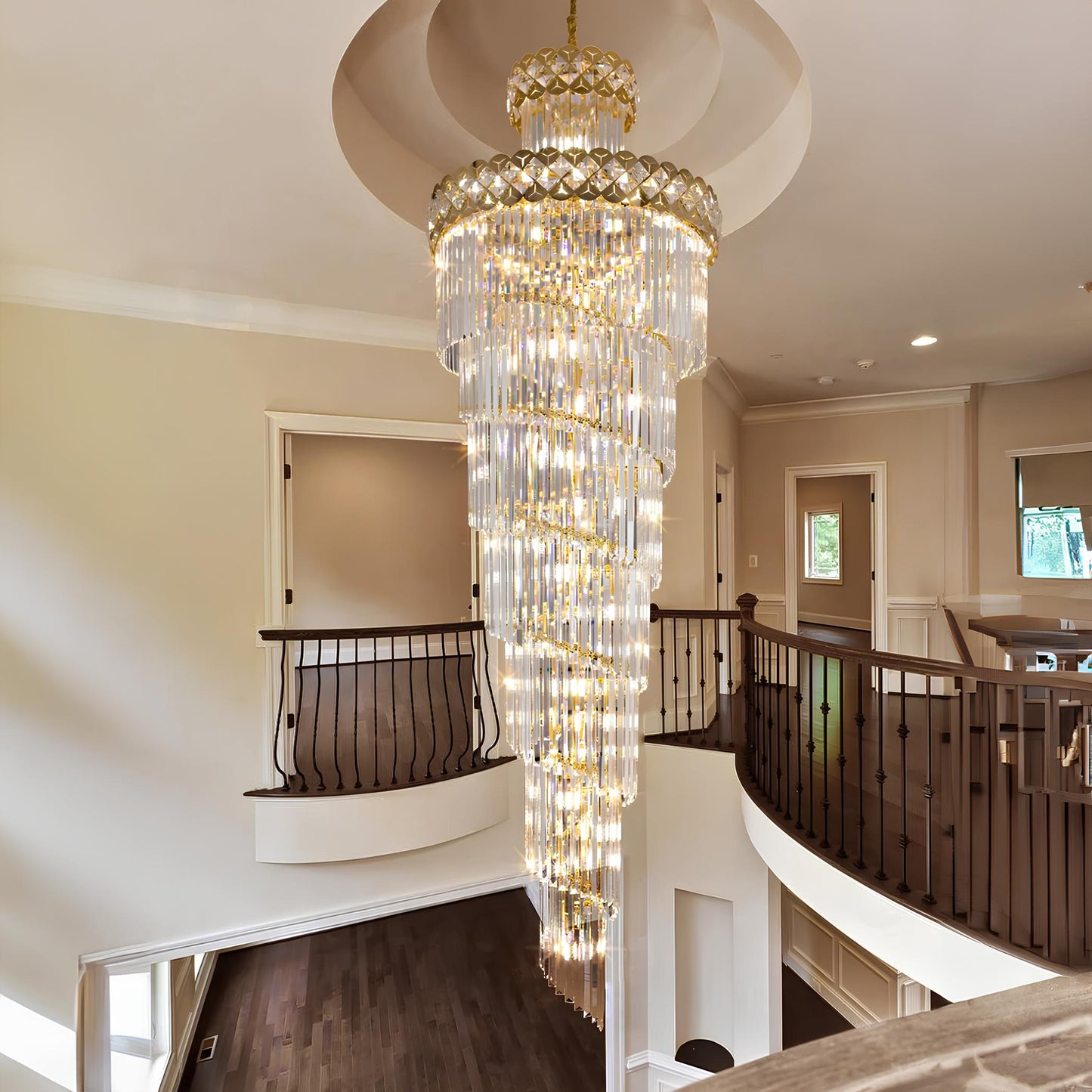 Exquisite Luxury Staircase Crystal Chandelier - Homevalley.co.uk