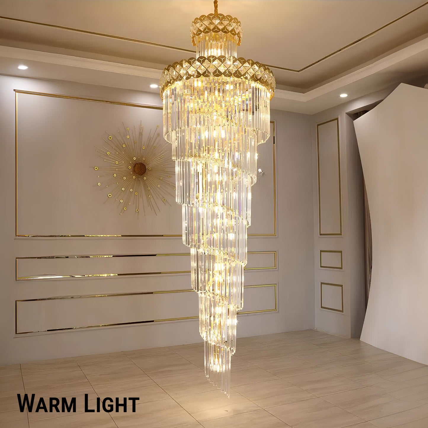 Exquisite Luxury Staircase Crystal Chandelier - Homevalley.co.uk