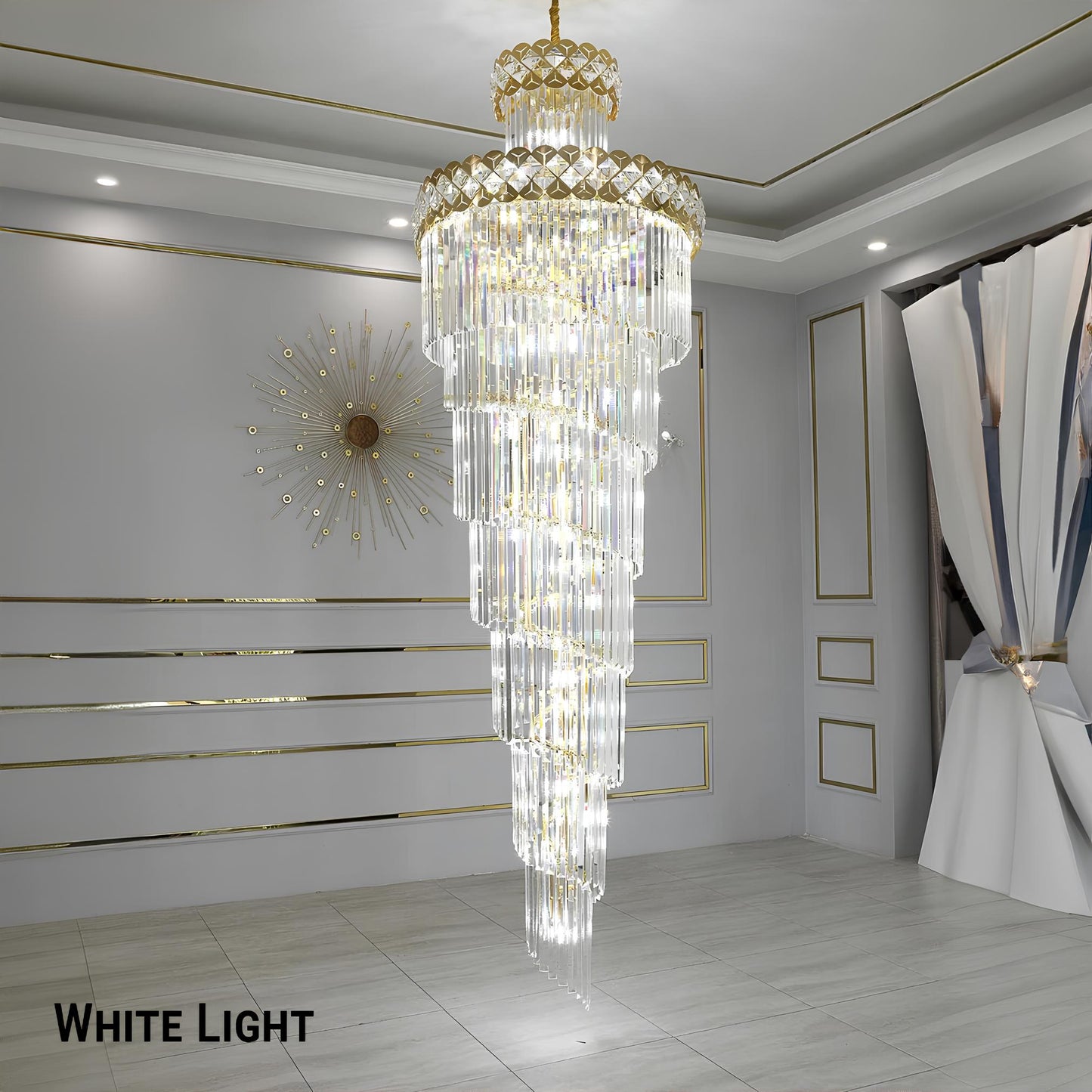 Exquisite Luxury Staircase Crystal Chandelier - Homevalley.co.uk