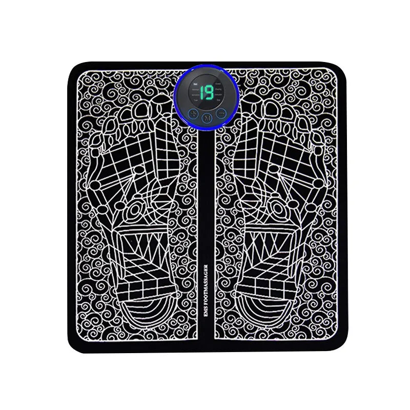 Feet Massager Pad, 8 Modes, 19 Level Relaxation, USB Charging - Homevalley.co.uk