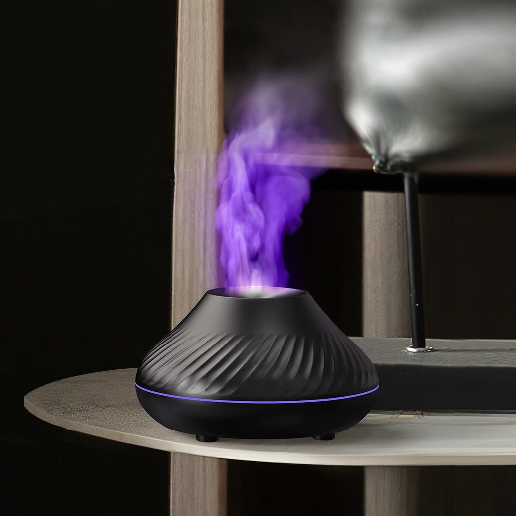 Flame Simulation Aromatherapy Humidifier Diffuser - Homevalley.co.uk