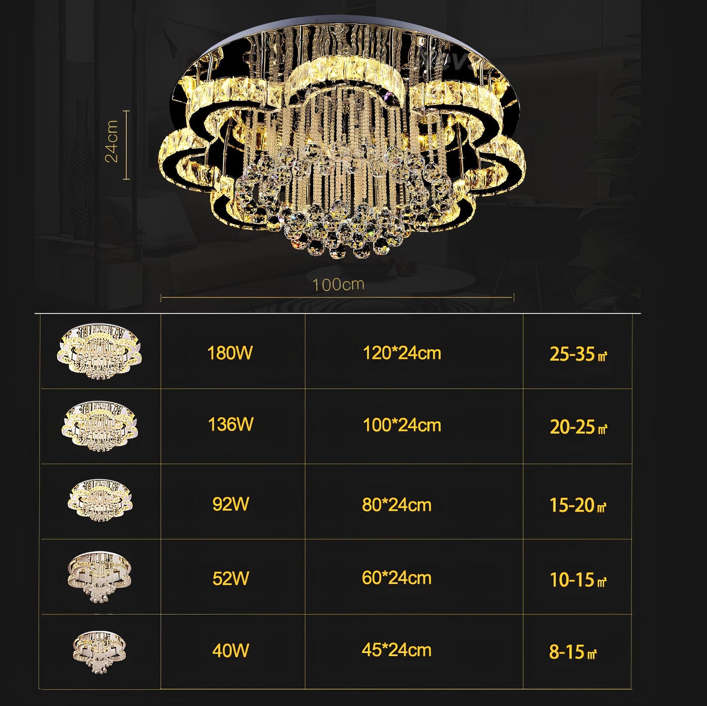 Floral Shape Crystal Chandelier Ceiling Lights - Homevalley.co.uk