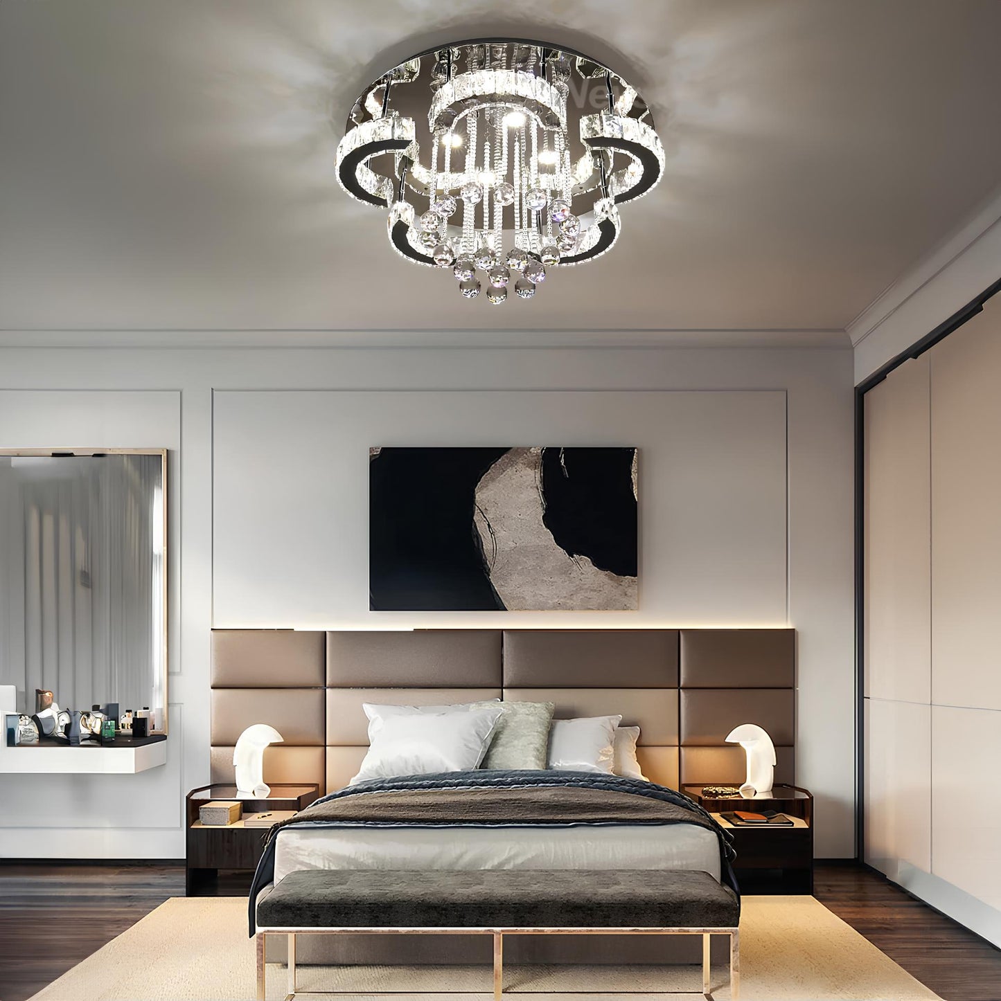 Floral Shape Crystal Chandelier Ceiling Lights - Homevalley.co.uk