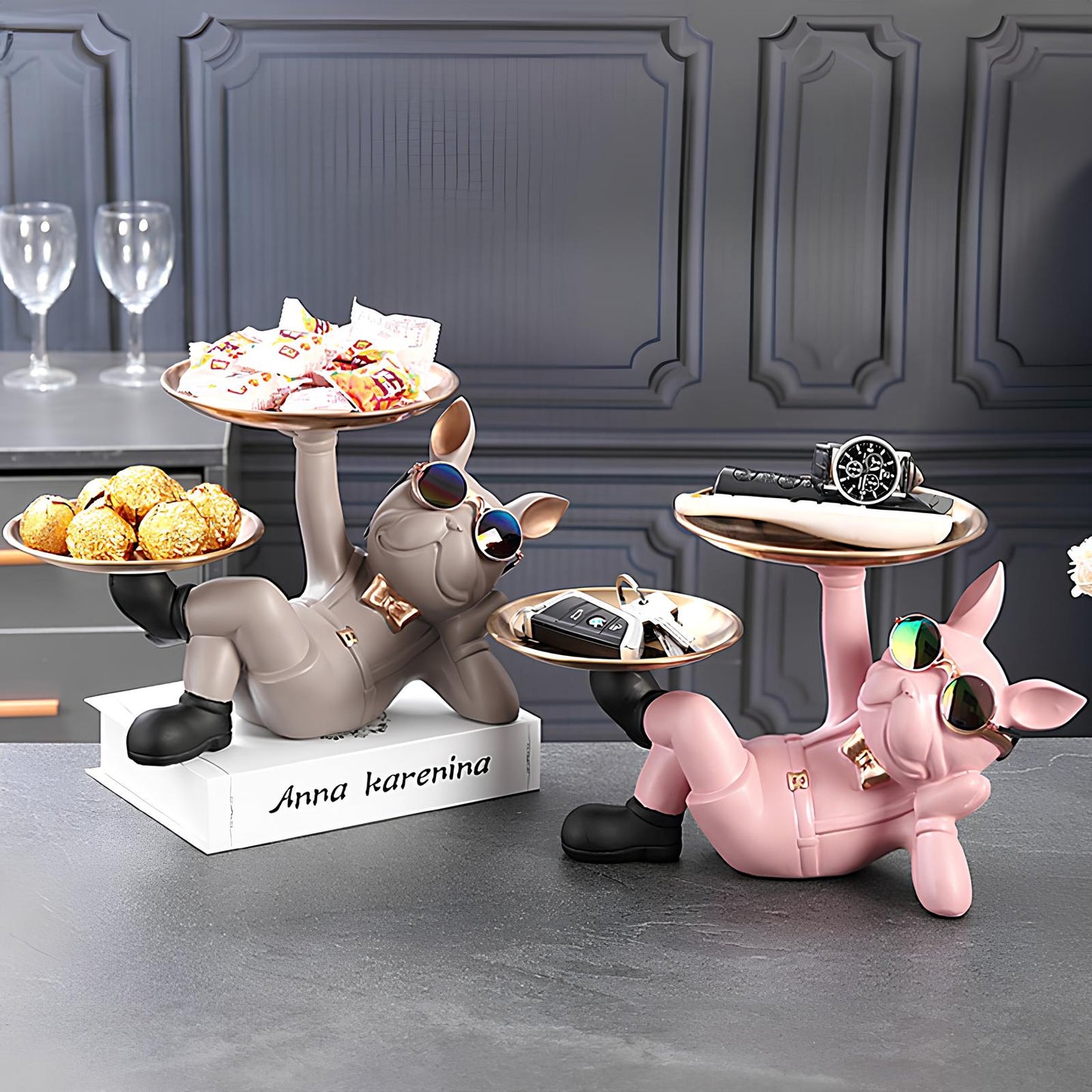 French Bulldog Resin Storage Ornament - Homevalley.co.uk