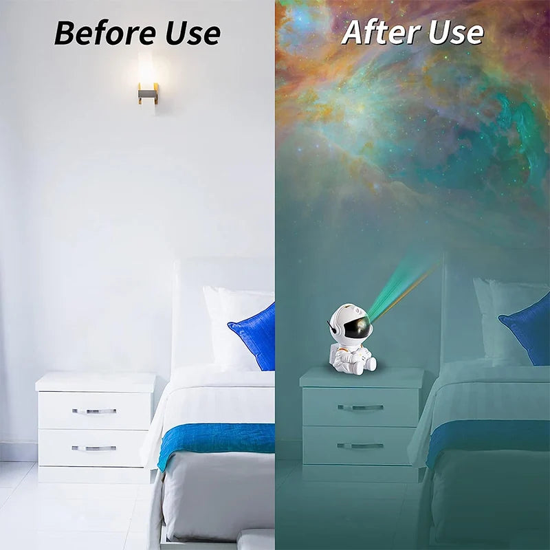 Galaxy Astronaut Star Projector LED Night Light Starry Sky - Homevalley.co.uk