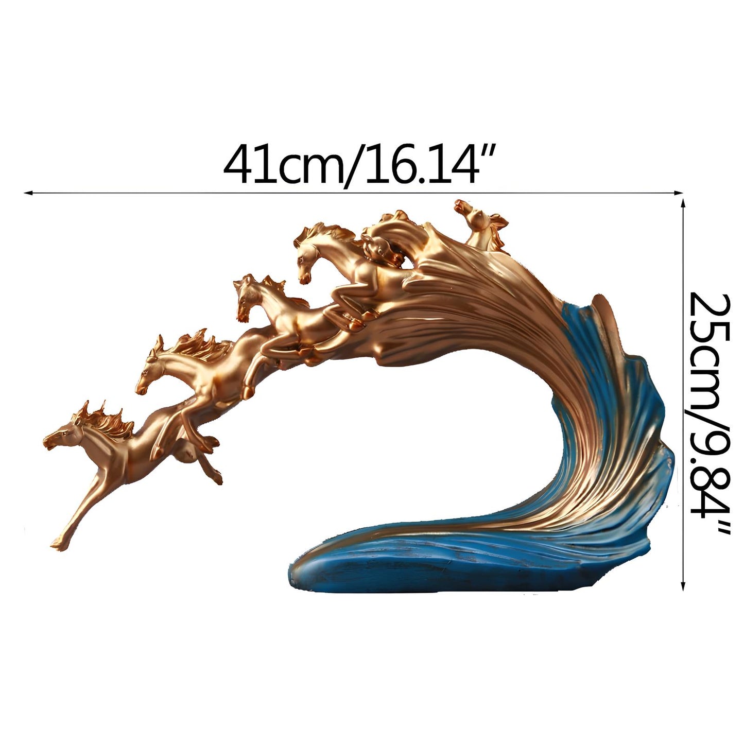 Galloping Horse Sculpture Figurine - Homevalley.co.uk