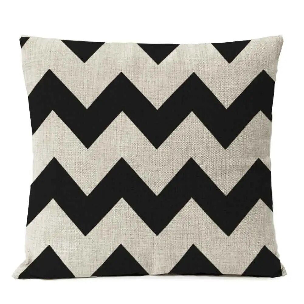 Geometric Pattern Cushion Cover - Homevalley.co.uk