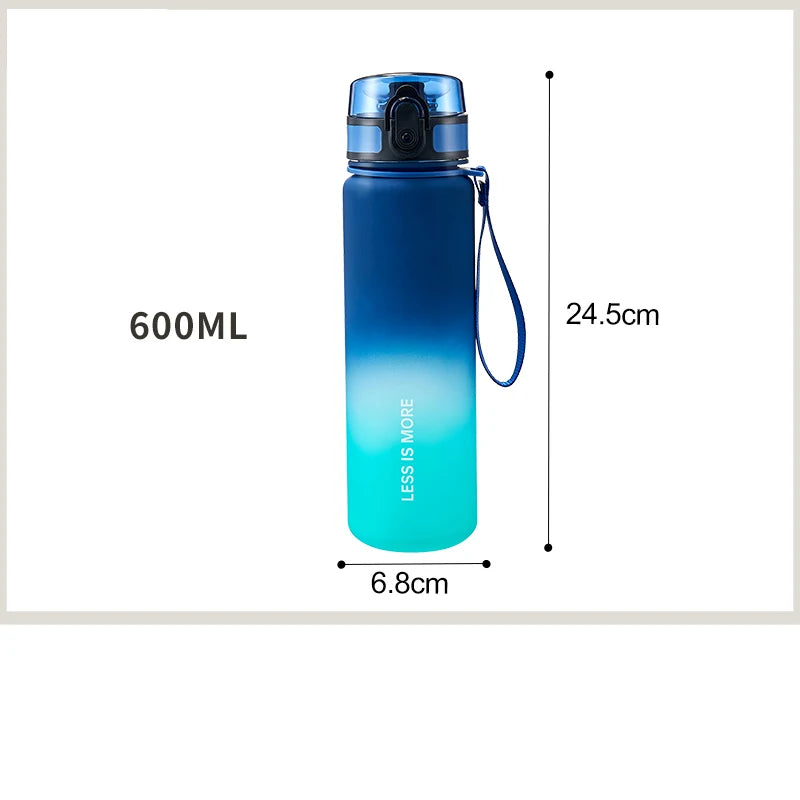 Gradient Colour Leak-proof Plastic Water Bottle - Homevalley.co.uk