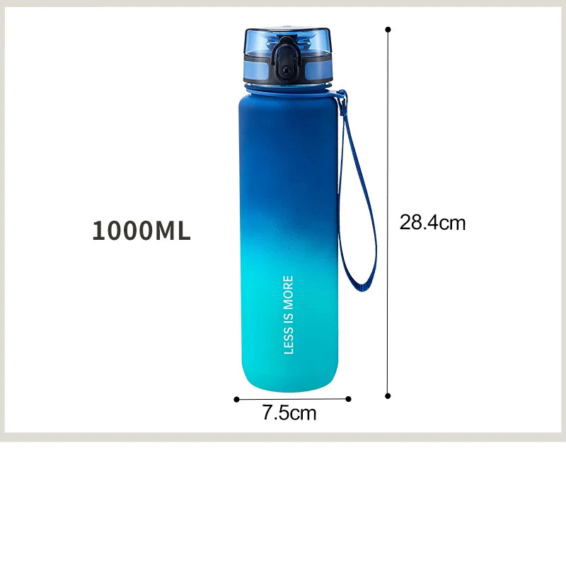 Gradient Colour Leak-proof Plastic Water Bottle - Homevalley.co.uk