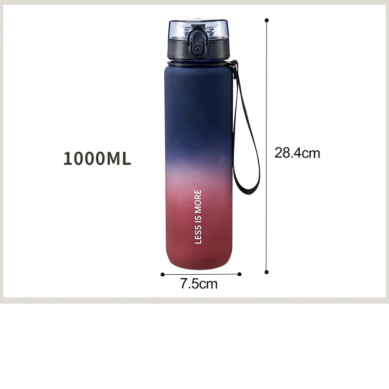Gradient Colour Leak-proof Plastic Water Bottle - Homevalley.co.uk