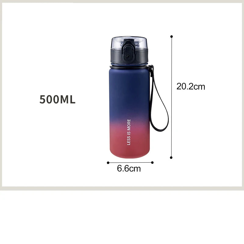 Gradient Colour Leak-proof Plastic Water Bottle - Homevalley.co.uk