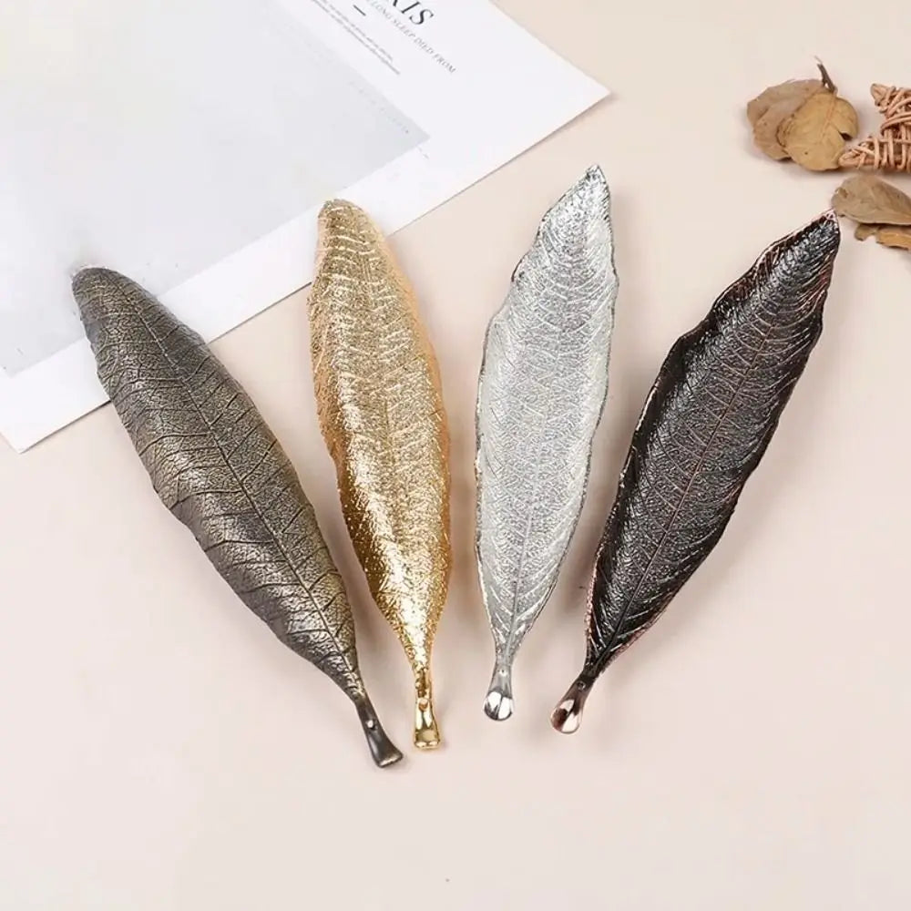 Handmade Zinc Alloy Antique Incense Holder Leaf Design - Homevalley.co.uk