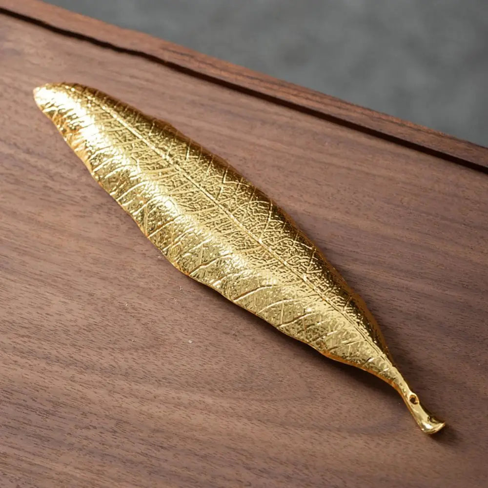 Handmade Zinc Alloy Antique Incense Holder Leaf Design - Homevalley.co.uk