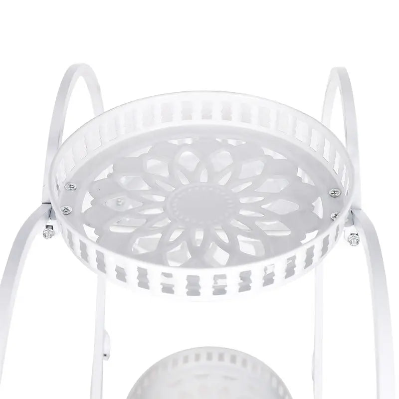 Heart Shape Metal Plant Shelves Flower Pot Holder, 6 Pots - Homevalley.co.uk