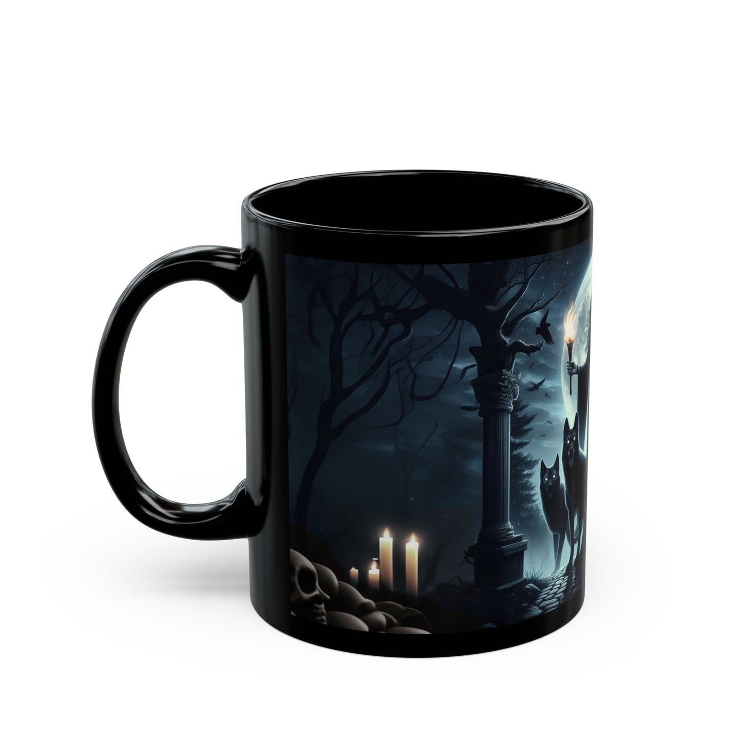 Hecate The Goddess of Crossroads, Magick, Witchcraft, Occult, Black Mug (11oz, 15oz) - Homevalley.co.uk