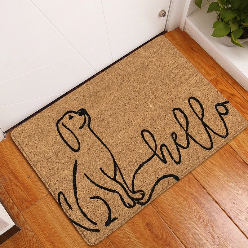 Home Sweet Home Cute Cats Door Mat – Adorable and Non-Slip Entryway Rug - Homevalley.co.uk