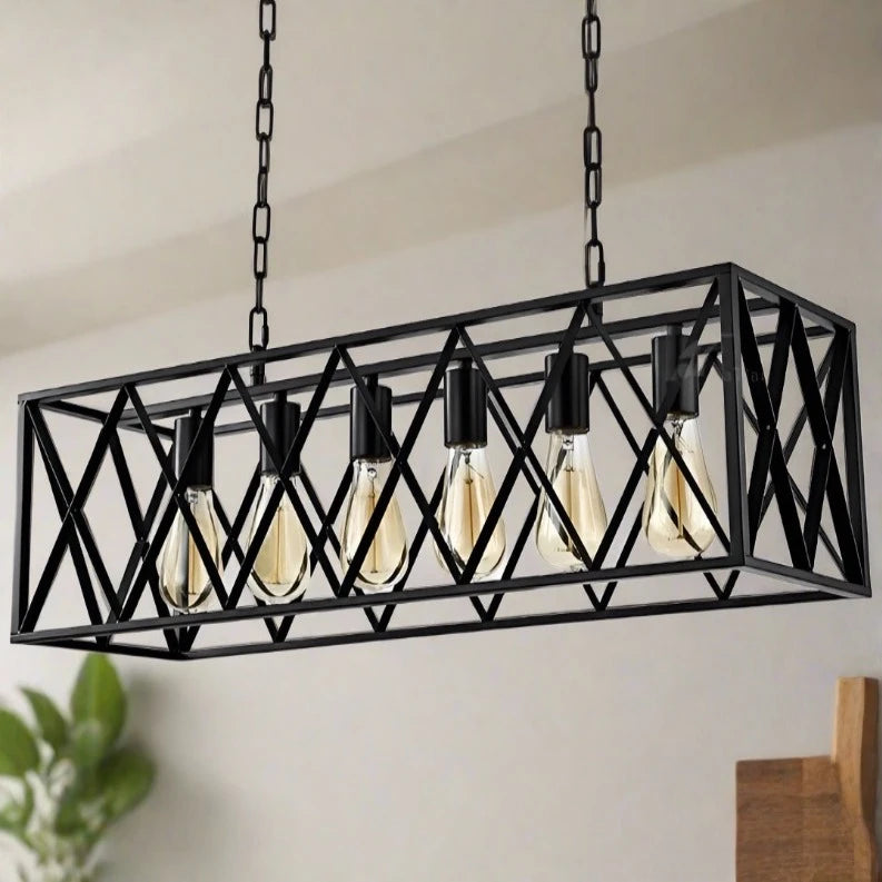 Industrial Chandelier Retro Ceiling Lamp - Homevalley.co.uk