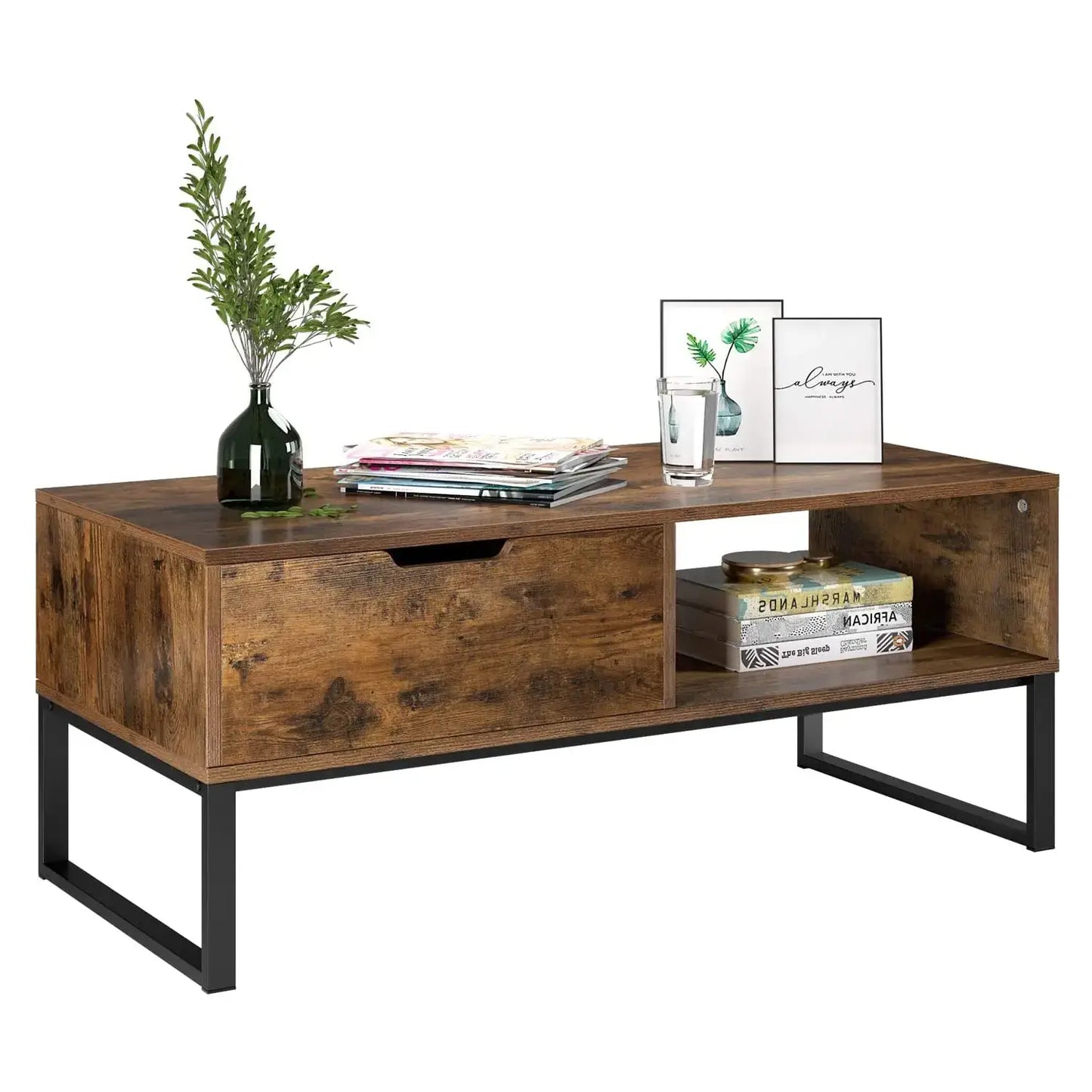 Industrial Rustic Coffee Table - Homevalley.co.uk