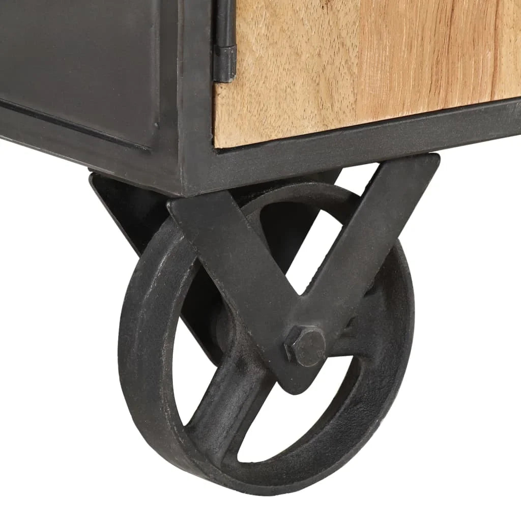 Industrial style Solid Recycled Wood Coffee Table 90x50x39 cm - Homevalley.co.uk