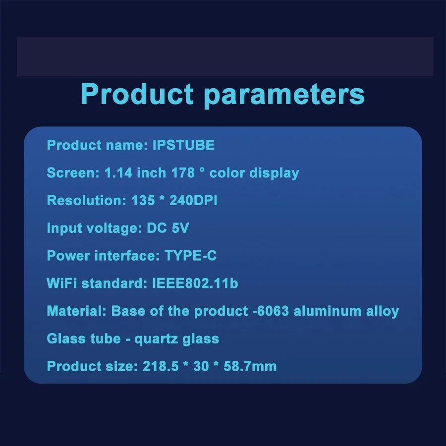 IPSTube RGB DIYGlow LED Tube Digital Watch, Nightlights And Electronic Album - Homevalley.co.uk