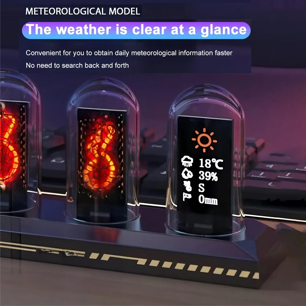 IPSTube RGB DIYGlow LED Tube Digital Watch, Nightlights And Electronic Album - Homevalley.co.uk