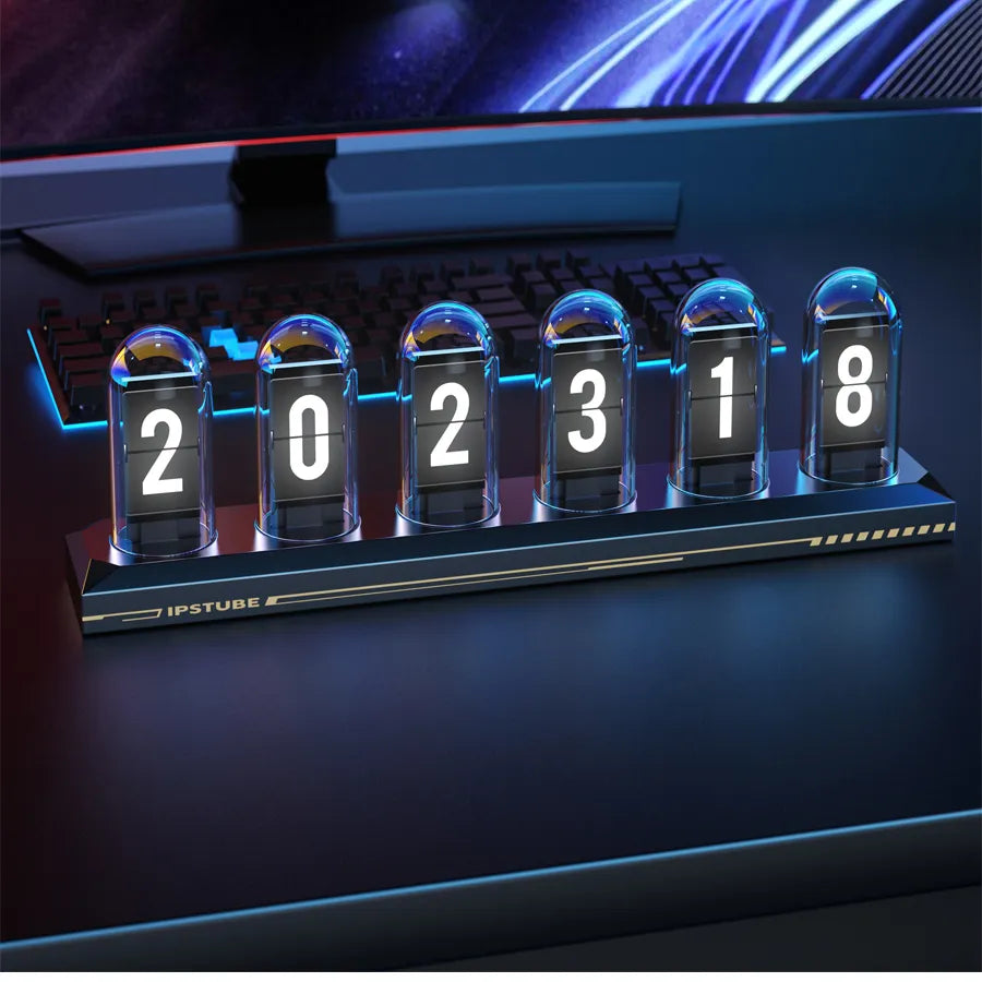 IPSTube RGB DIYGlow LED Tube Digital Watch, Nightlights And Electronic Album - Homevalley.co.uk