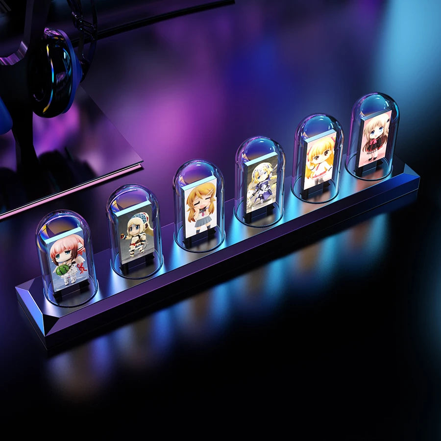 IPSTube RGB DIYGlow LED Tube Digital Watch, Nightlights And Electronic Album - Homevalley.co.uk