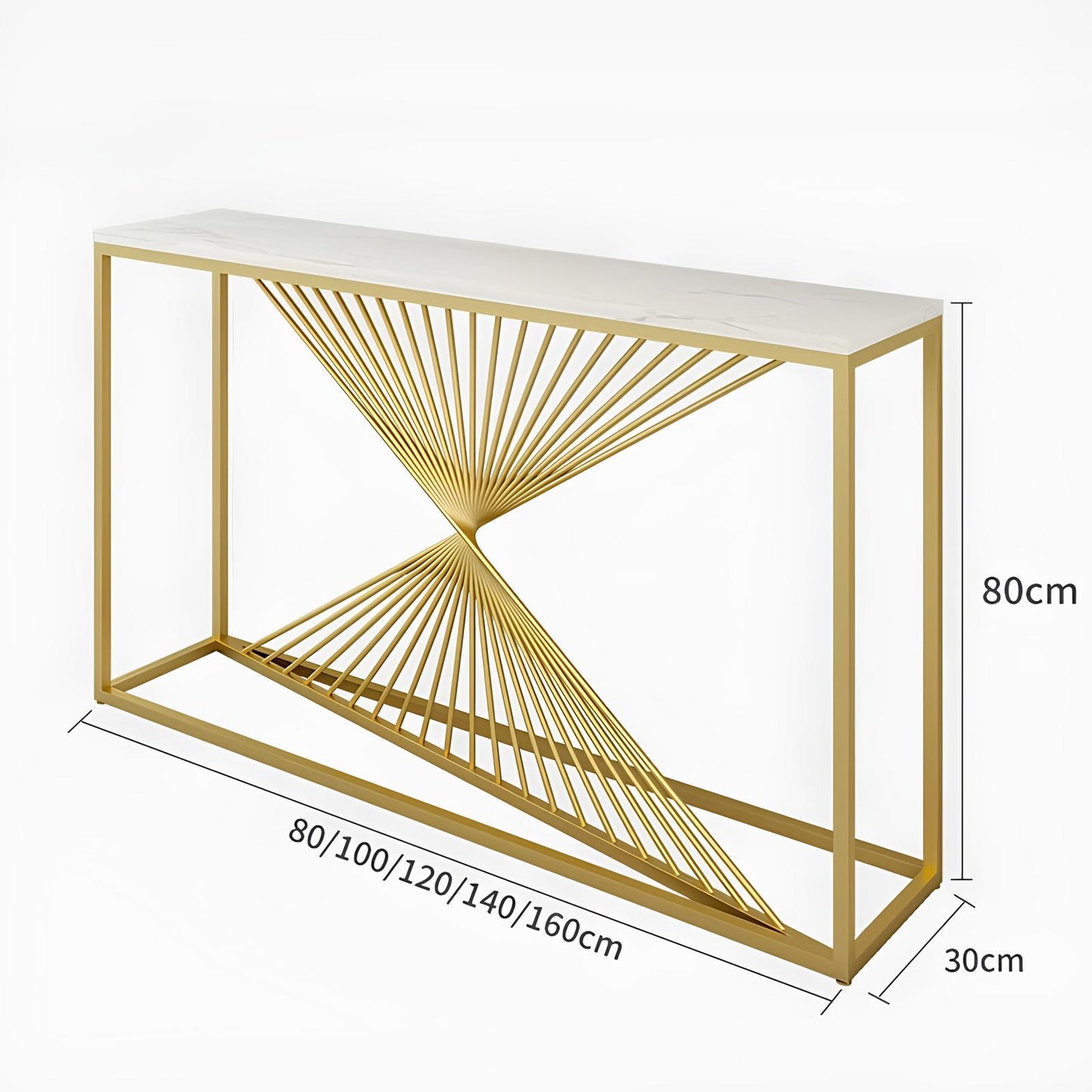 Italian Style Luxurious Rectangular Console Table - Homevalley.co.uk