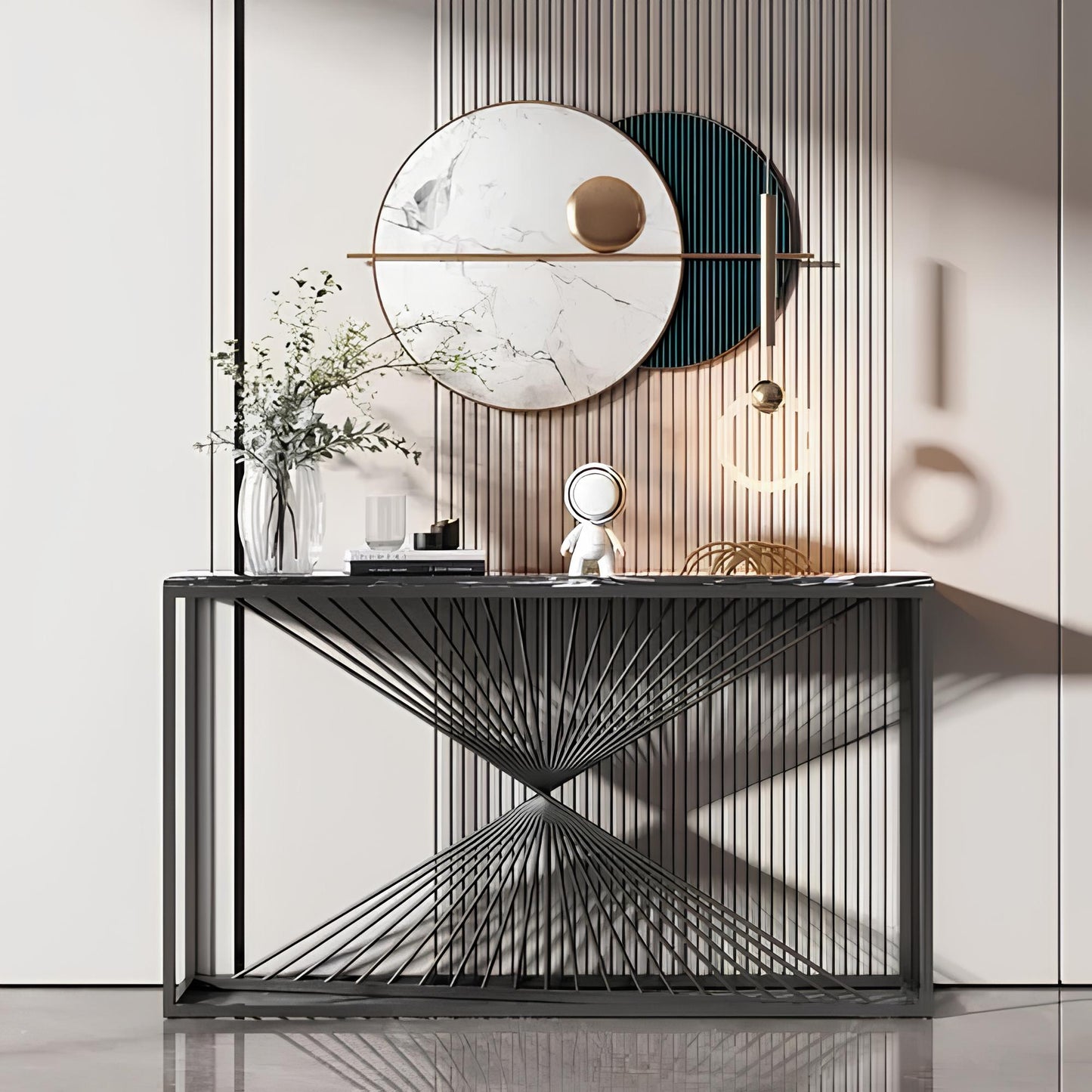 Italian Style Luxurious Rectangular Console Table - Homevalley.co.uk