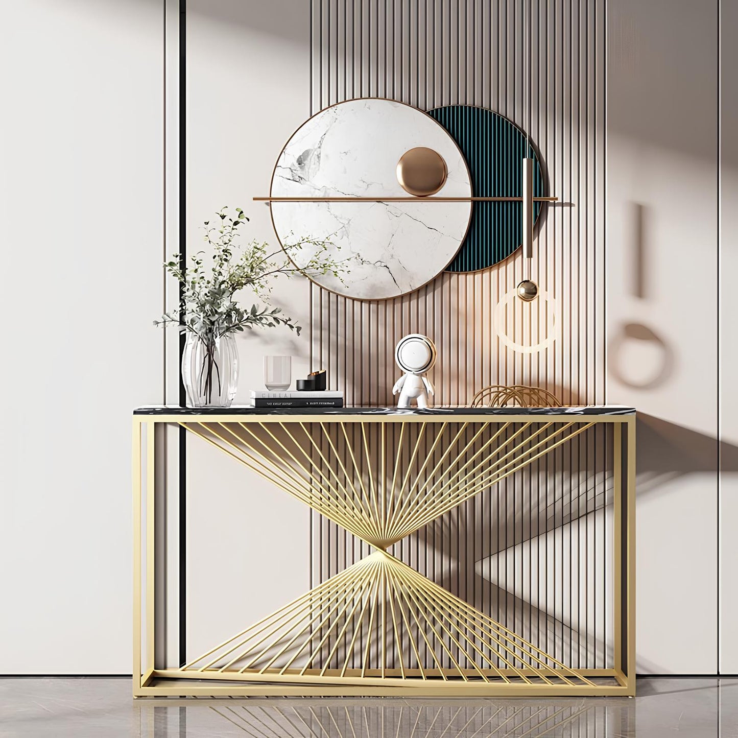 Italian Style Luxurious Rectangular Console Table - Homevalley.co.uk