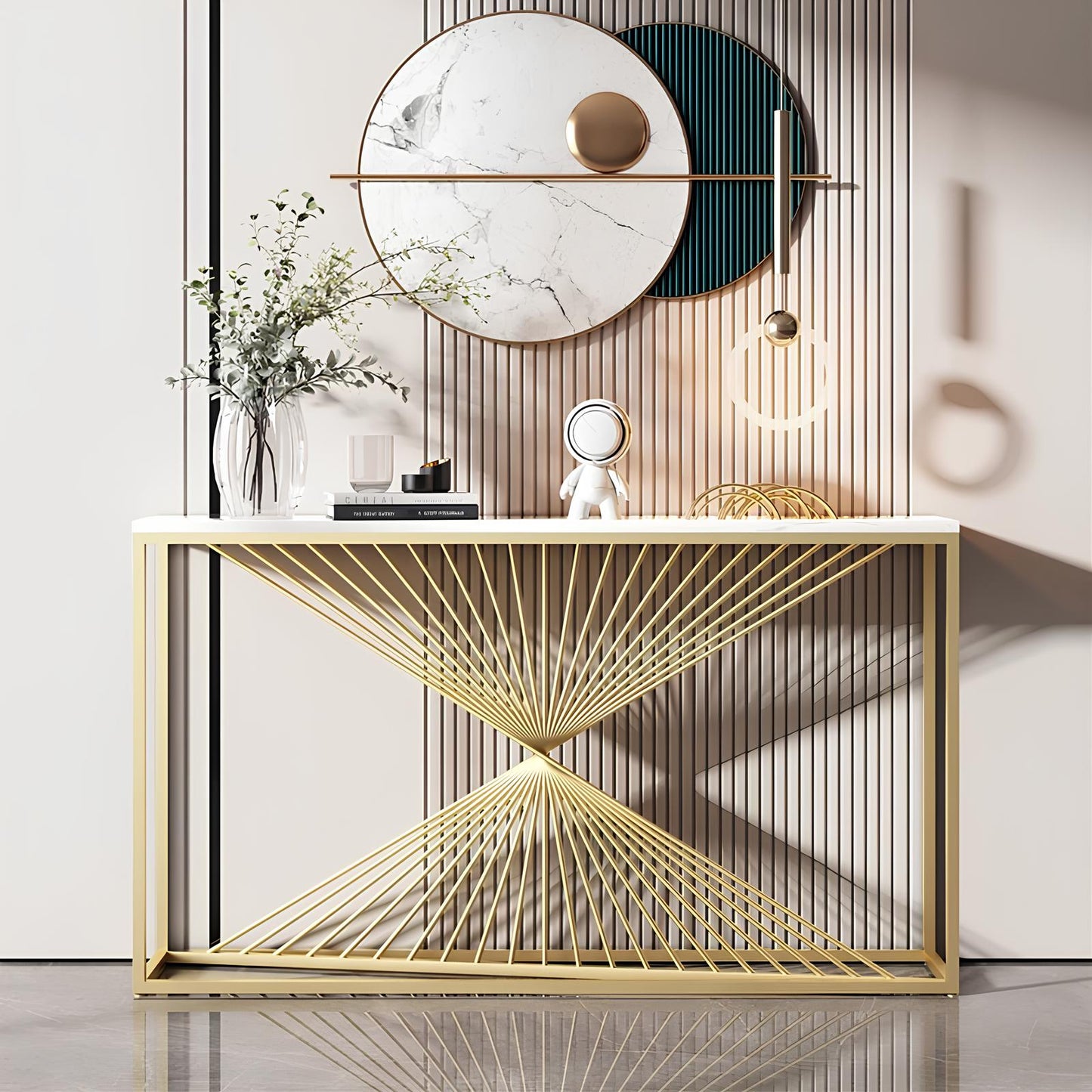 Italian Style Luxurious Rectangular Console Table - Homevalley.co.uk
