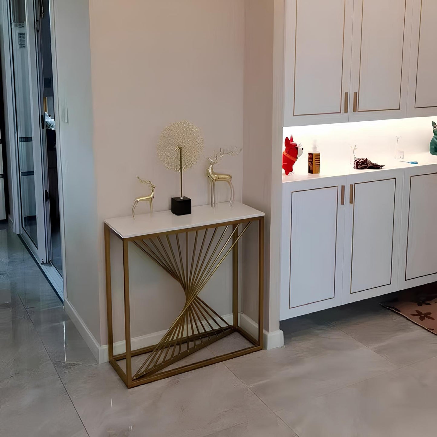 Italian Style Luxurious Rectangular Console Table - Homevalley.co.uk