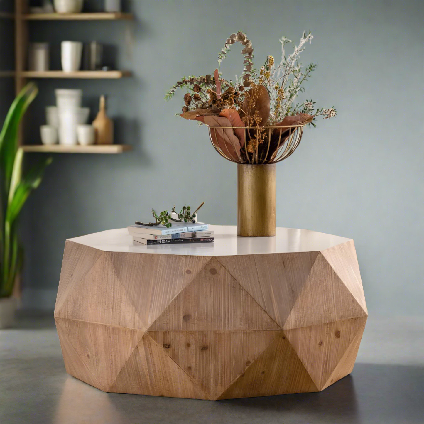 Japanese Style Solid Wood Coffee Table - Homevalley.co.uk
