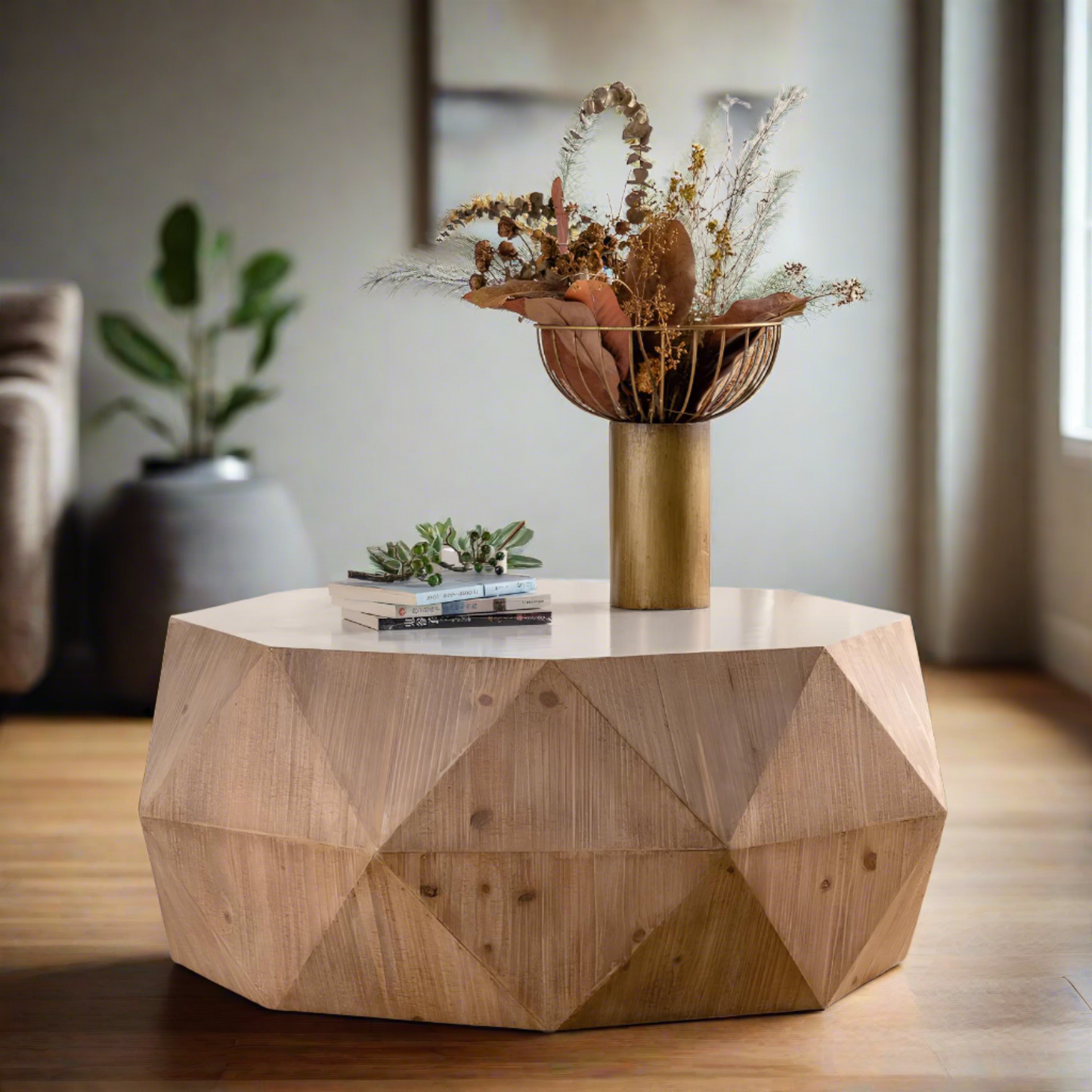 Japanese Style Solid Wood Coffee Table - Homevalley.co.uk