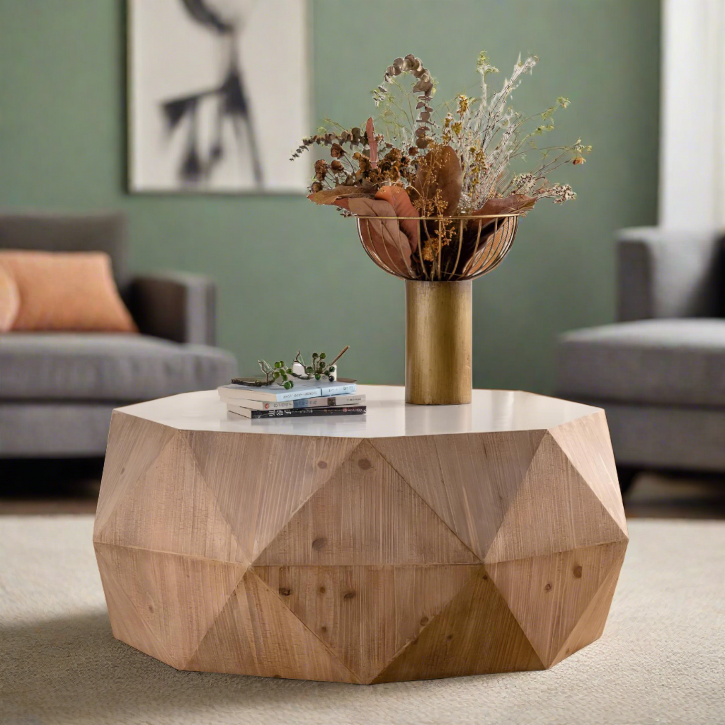 Japanese Style Solid Wood Coffee Table - Homevalley.co.uk
