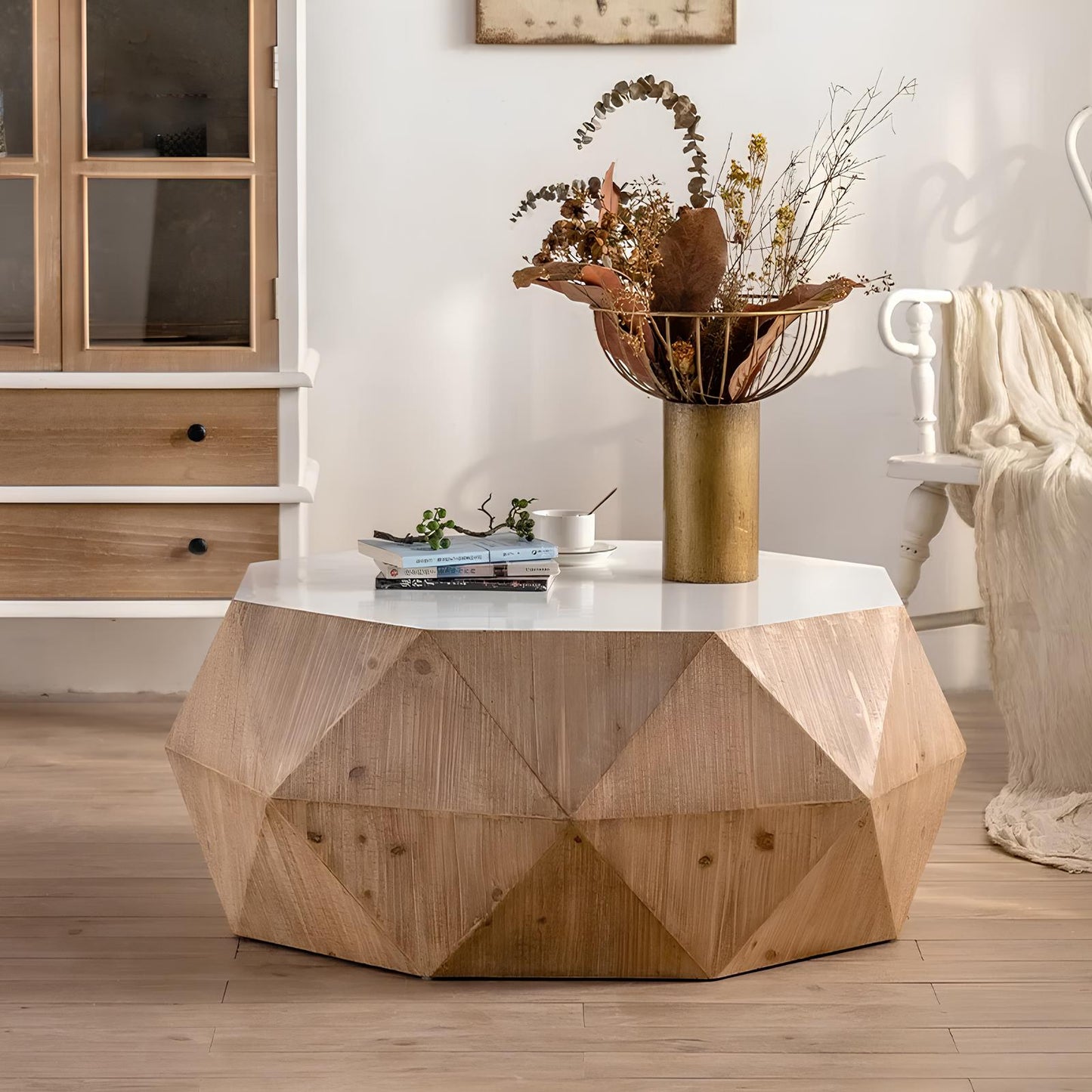 Japanese Style Solid Wood Coffee Table - Homevalley.co.uk