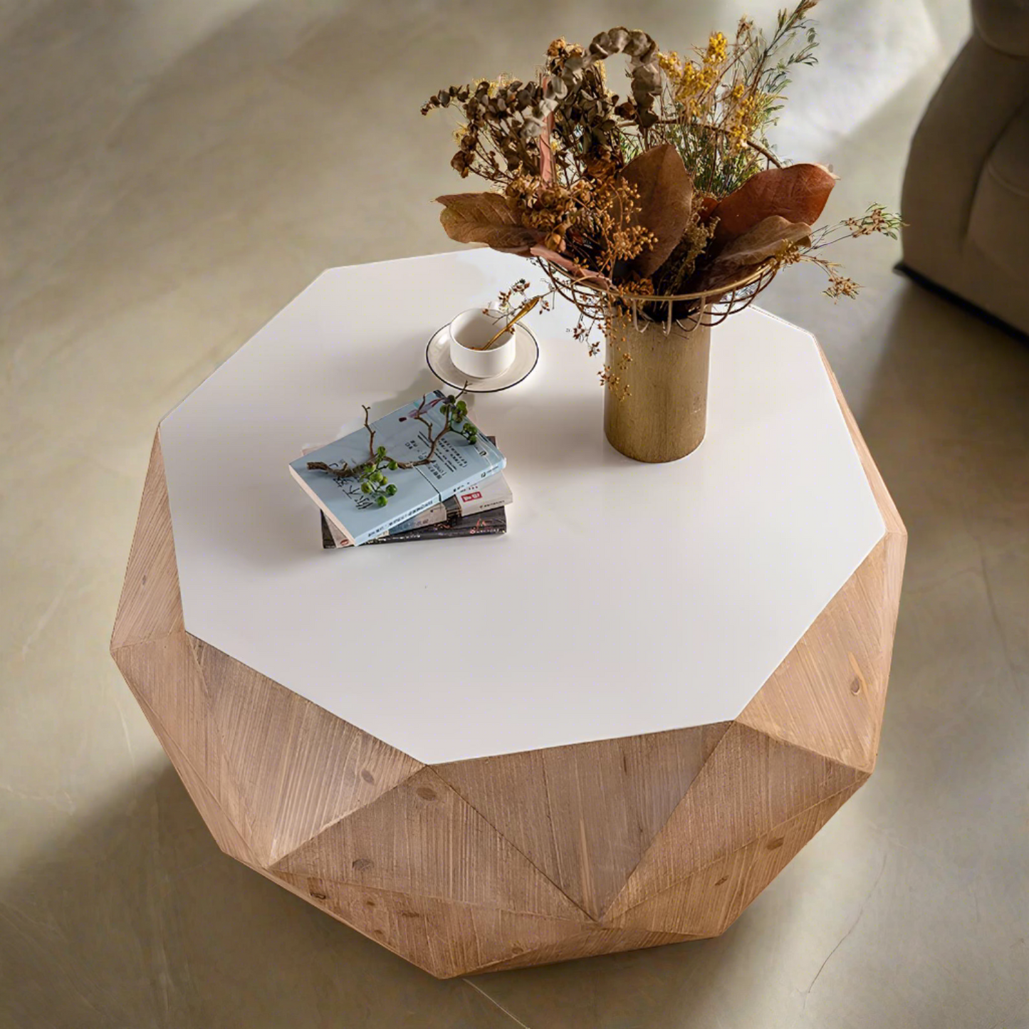 Japanese Style Solid Wood Coffee Table - Homevalley.co.uk
