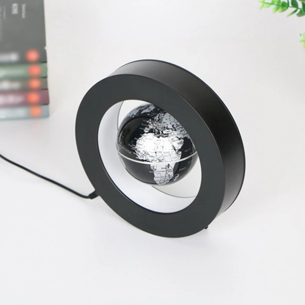 LED Levitating Floating Rotating Levitating Magnetic Globe 17.5x17.5x4.5cm - Homevalley.co.uk