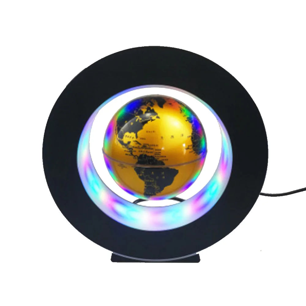 LED Levitating Floating Rotating Levitating Magnetic Globe 17.5x17.5x4.5cm - Homevalley.co.uk