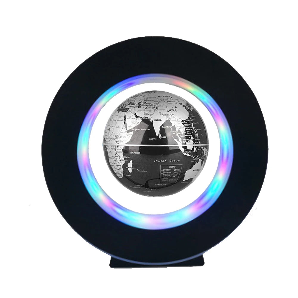 LED Levitating Floating Rotating Levitating Magnetic Globe 17.5x17.5x4.5cm - Homevalley.co.uk