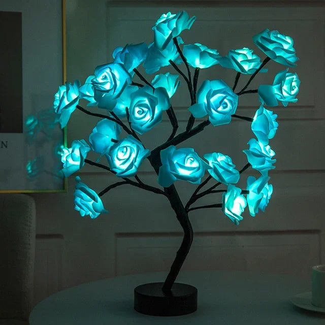 LED Rose Flower Tree Table Lamp - Homevalley.co.uk