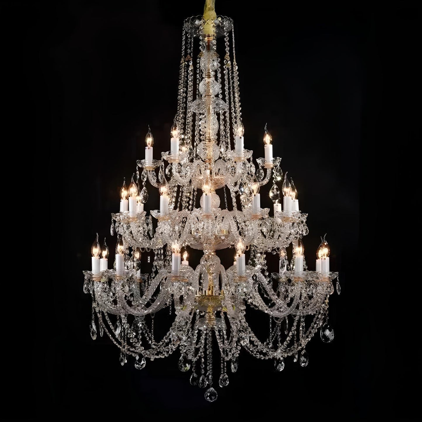 Long Crystal Chandelier - Homevalley.co.uk