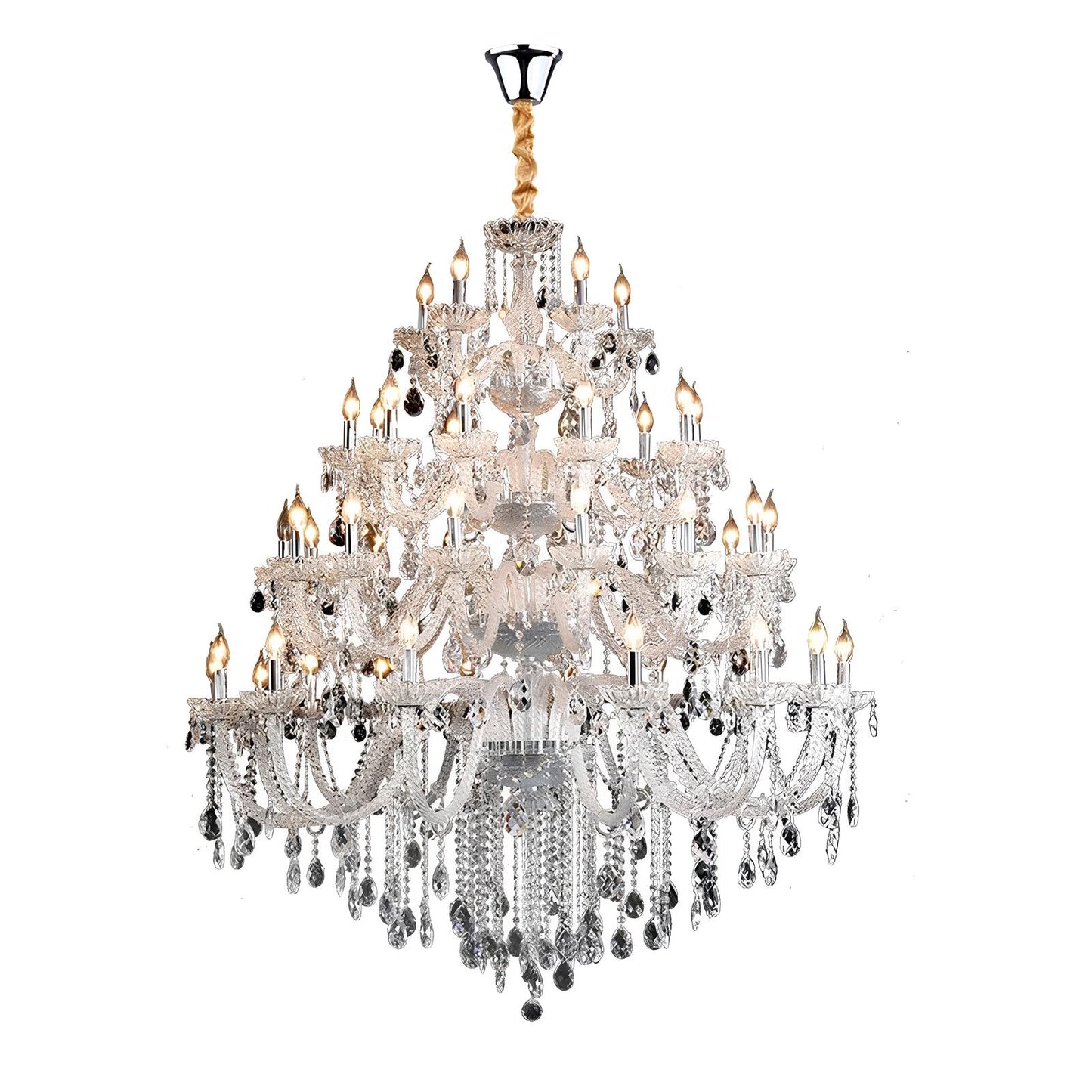 Long Crystal Chandelier - Homevalley.co.uk